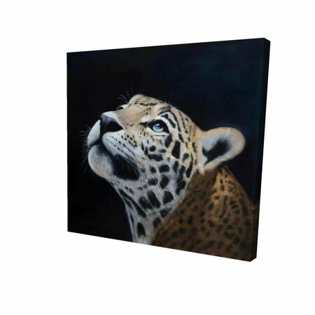FONDO 32 x 32 in. Realistic Leopard Face-Print on Canvas FO2792324